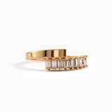 14 Ayar Altın Baget Wrap Statement Yüzük
