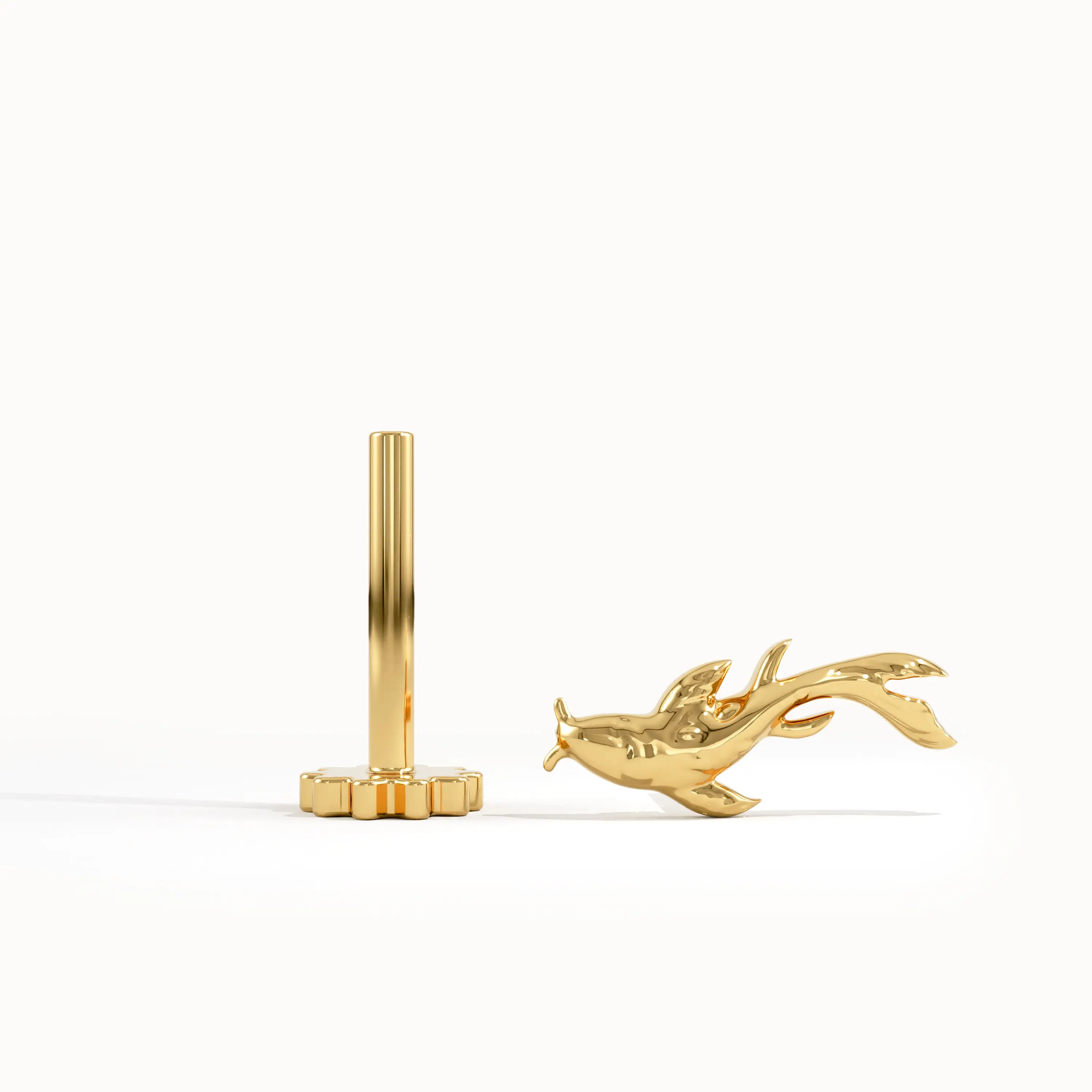 14 Ayar Altın Tragus Piercing Küpe