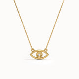 14 Ayar Altın Evil Eye Kolye