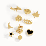 14 Ayar Altın Tragus Piercing Küpe
